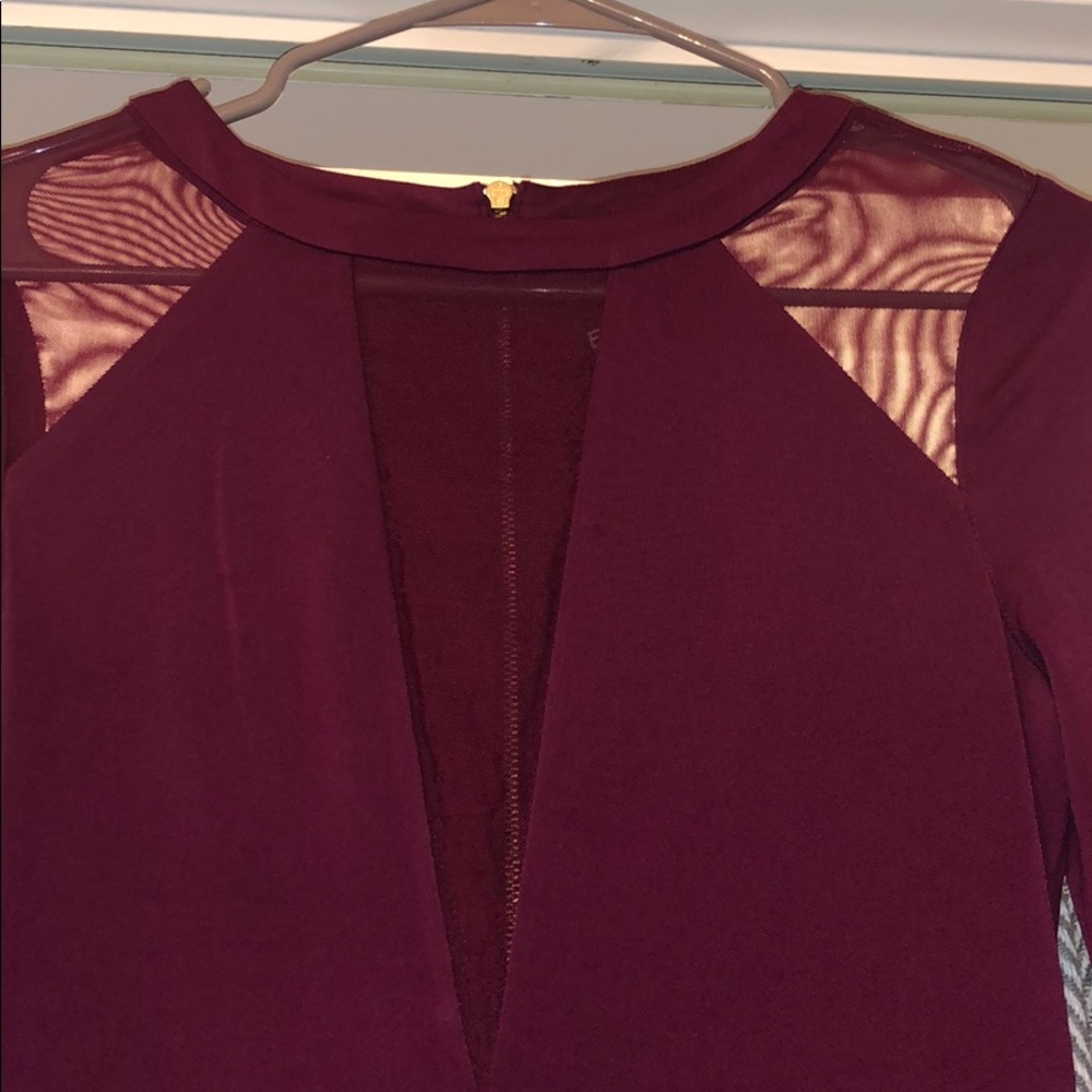 Express maroon Dress - Picture 3 of 6